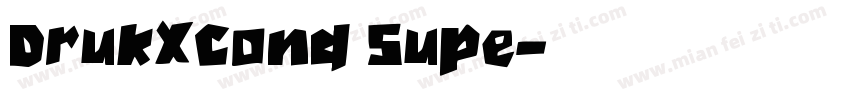 DrukXCond Supe字体转换
